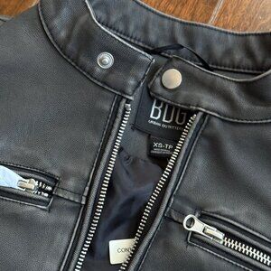 BDG - Washed Leather Biker Jacket